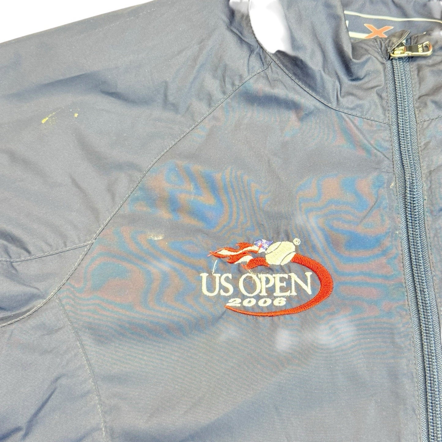 Polo Ralph Lauren RLX US Open Windbreaker Jacket Women's Blue Full Zip M