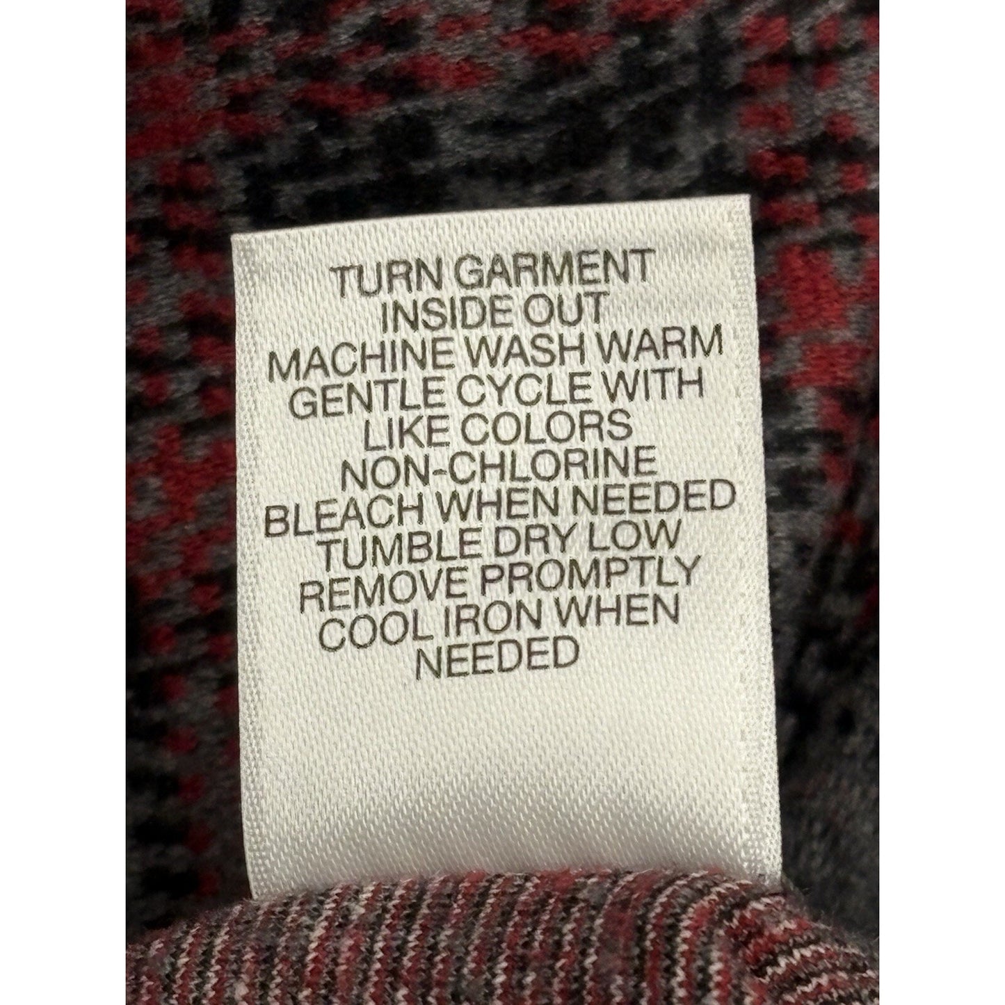 NWT ROWM Big Tall Men's Flannel 3XT Gray, Red, White, Black Button Down Long Slv