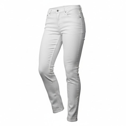 Vintage GUESS Y2K White Skinny Jeans Women’s Size 27 Early 2000s