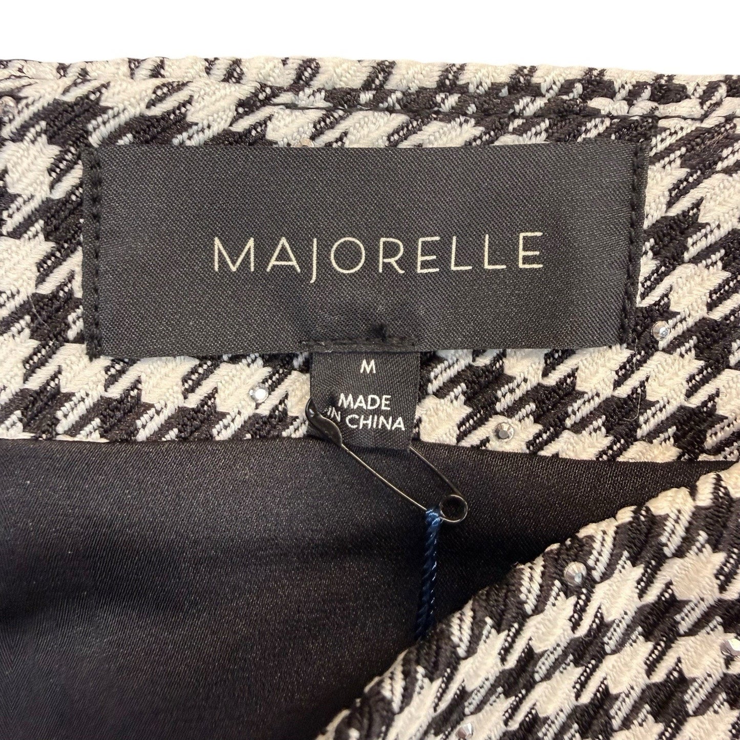 MAJORELLE Houndstooth 2PC Set Top L Skirt M NWT Women's
