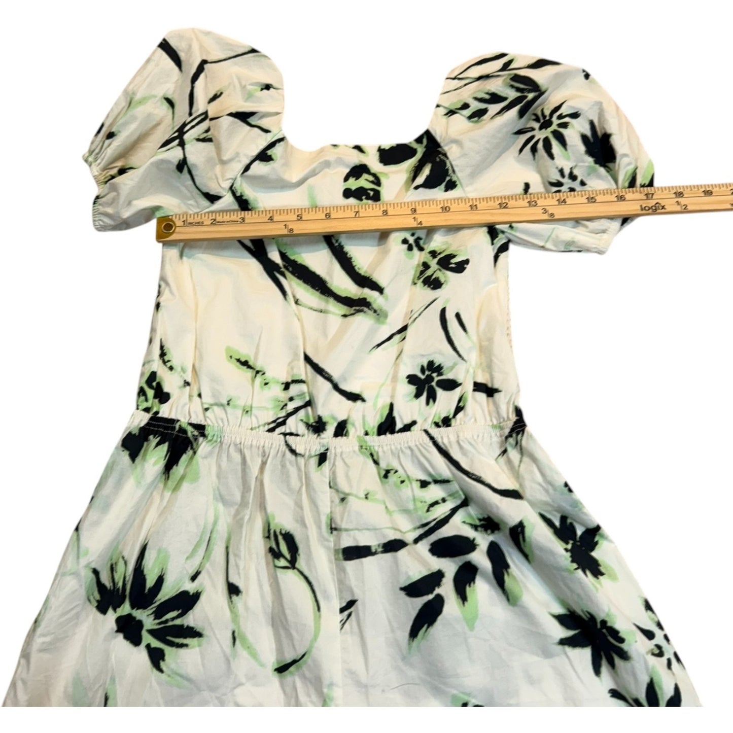 Tanya Taylor Mini Stevie Romper Girl's L Floral Puff Sleeve NWT $145 White