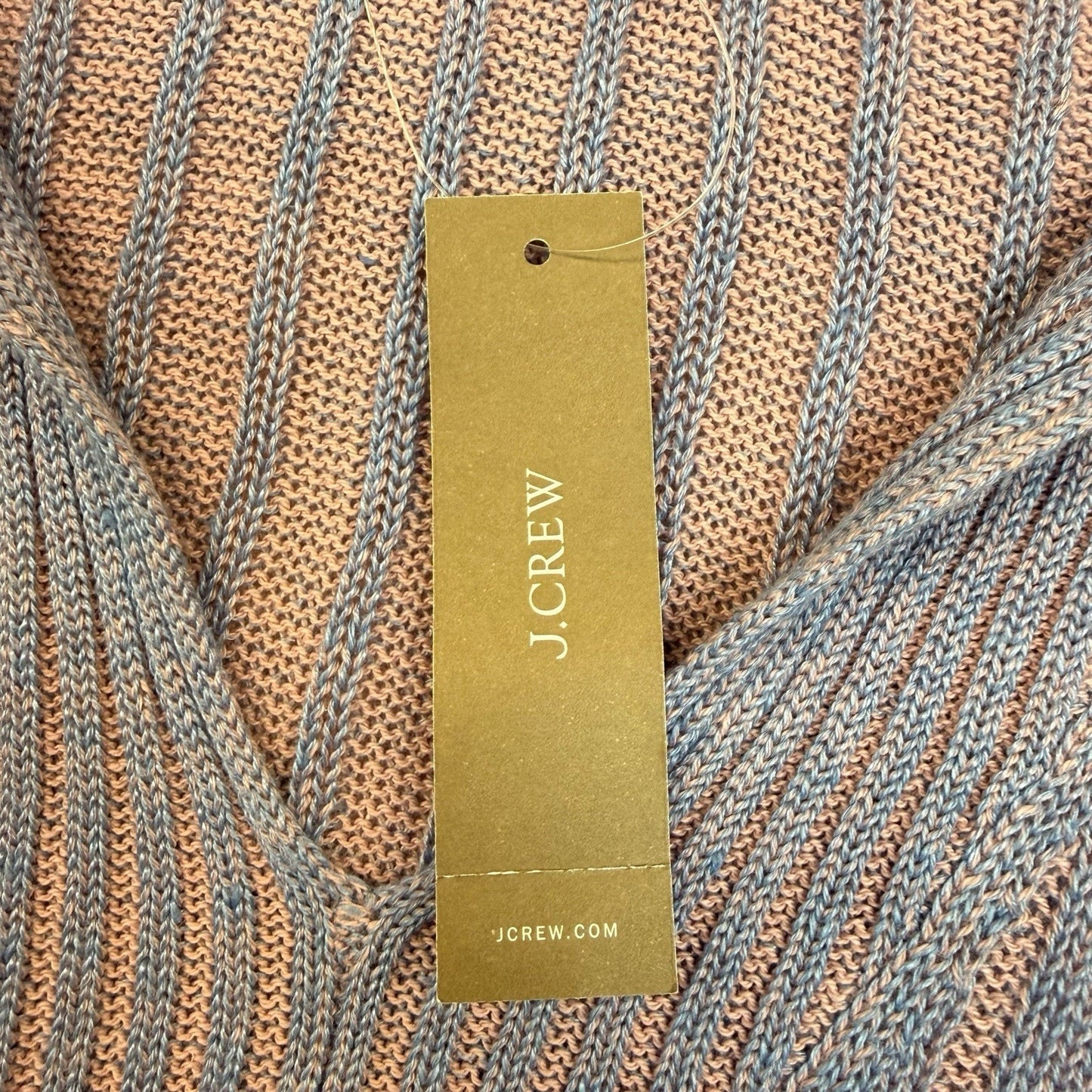 J.Crew Re-Imagined Ribbed Hoodie Sweater XS/S Blue Pink NWT Women's