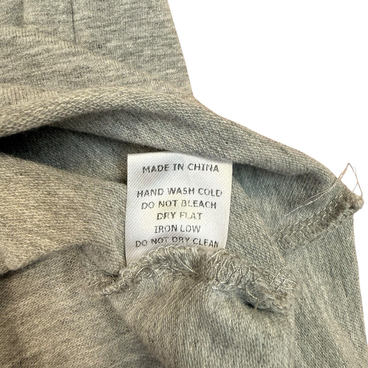 Buru Gray Tie Sleeve Knit Top 3/4 Sleeve Size L Women's Blouse
