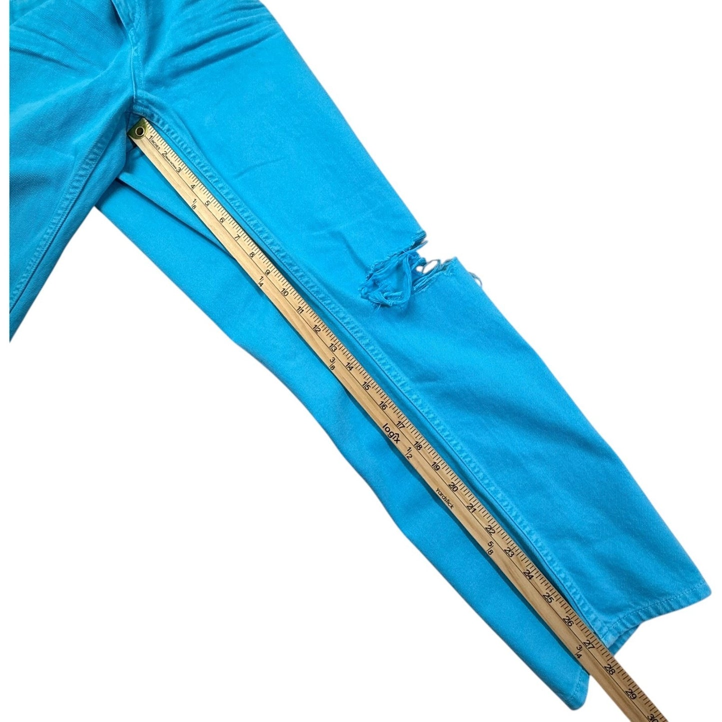 L’AGENCE Nevia Jeans Women’s Size 29 Low Rise Slouchy Slim Straight Blue - New