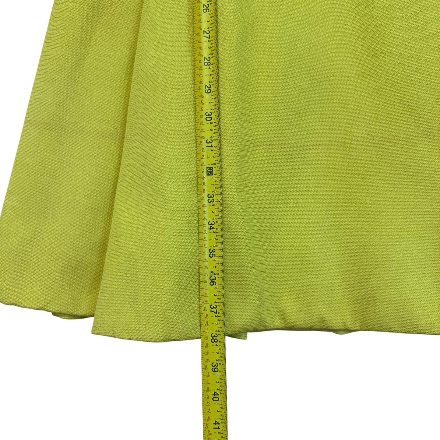Vintage Teal Traina Chartreuse A-Line Dress Short Sleeve Mod 60s Women's