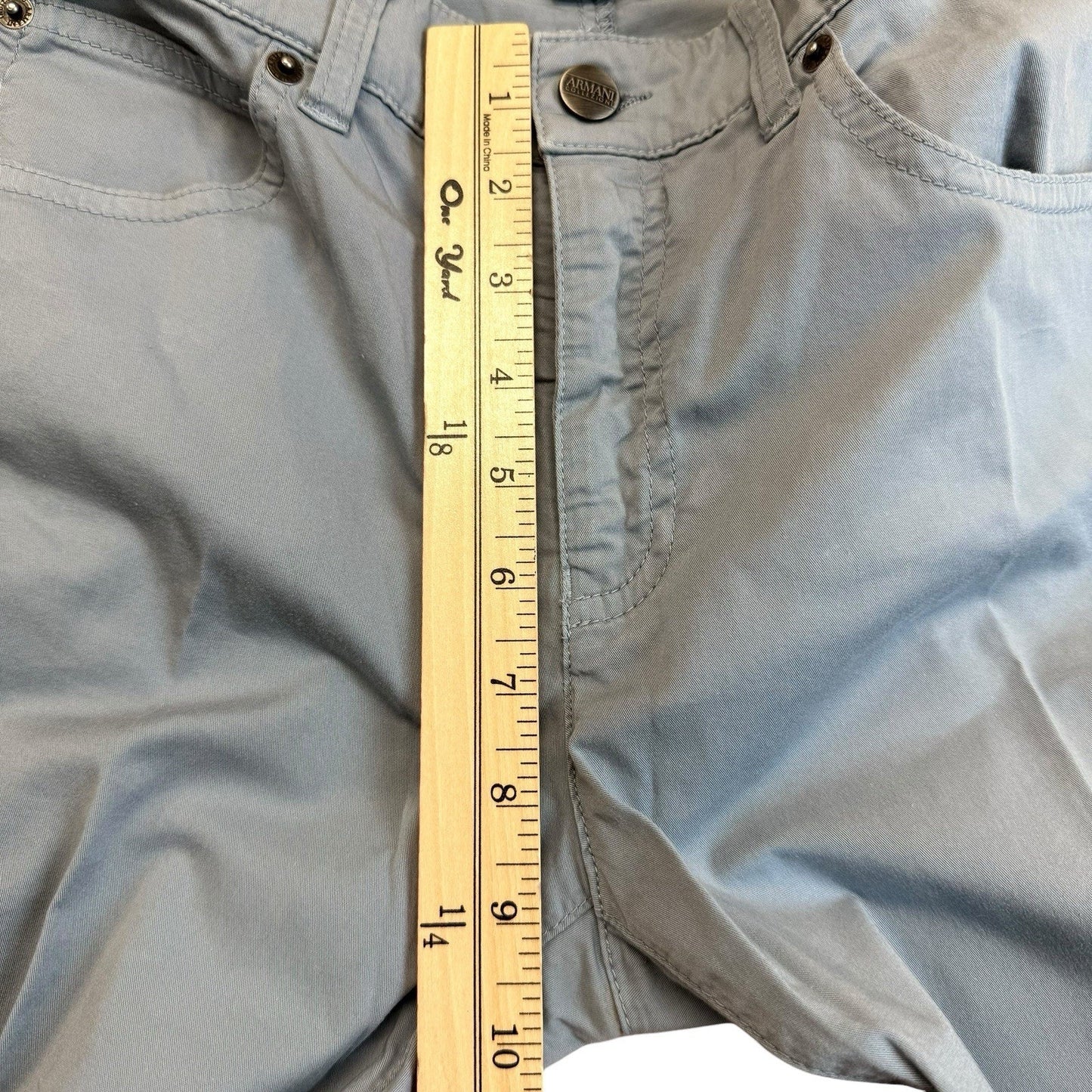 Armani Collezioni Pants Women’s Size 26 Gray Straight Leg Designer Italy