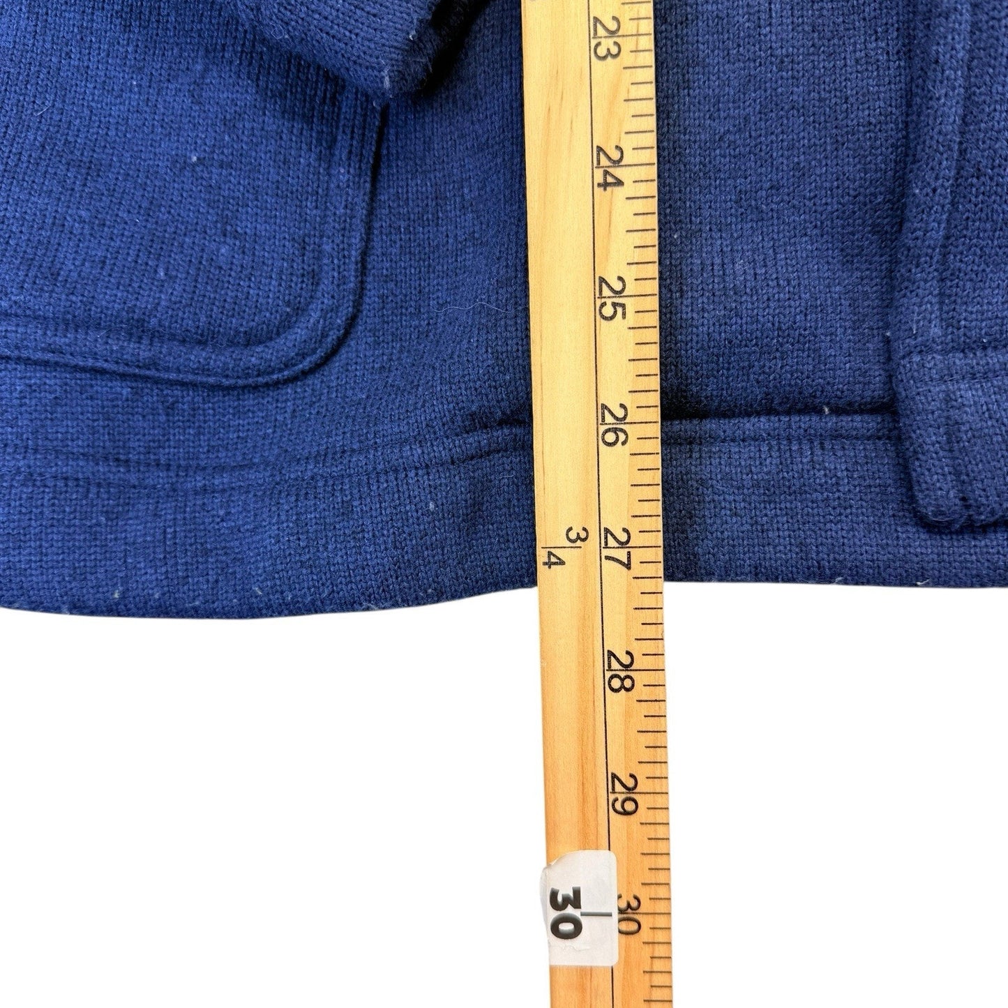 Patagonia Blue Double Breasted Fleece Jacket Women's M Peacoat Style