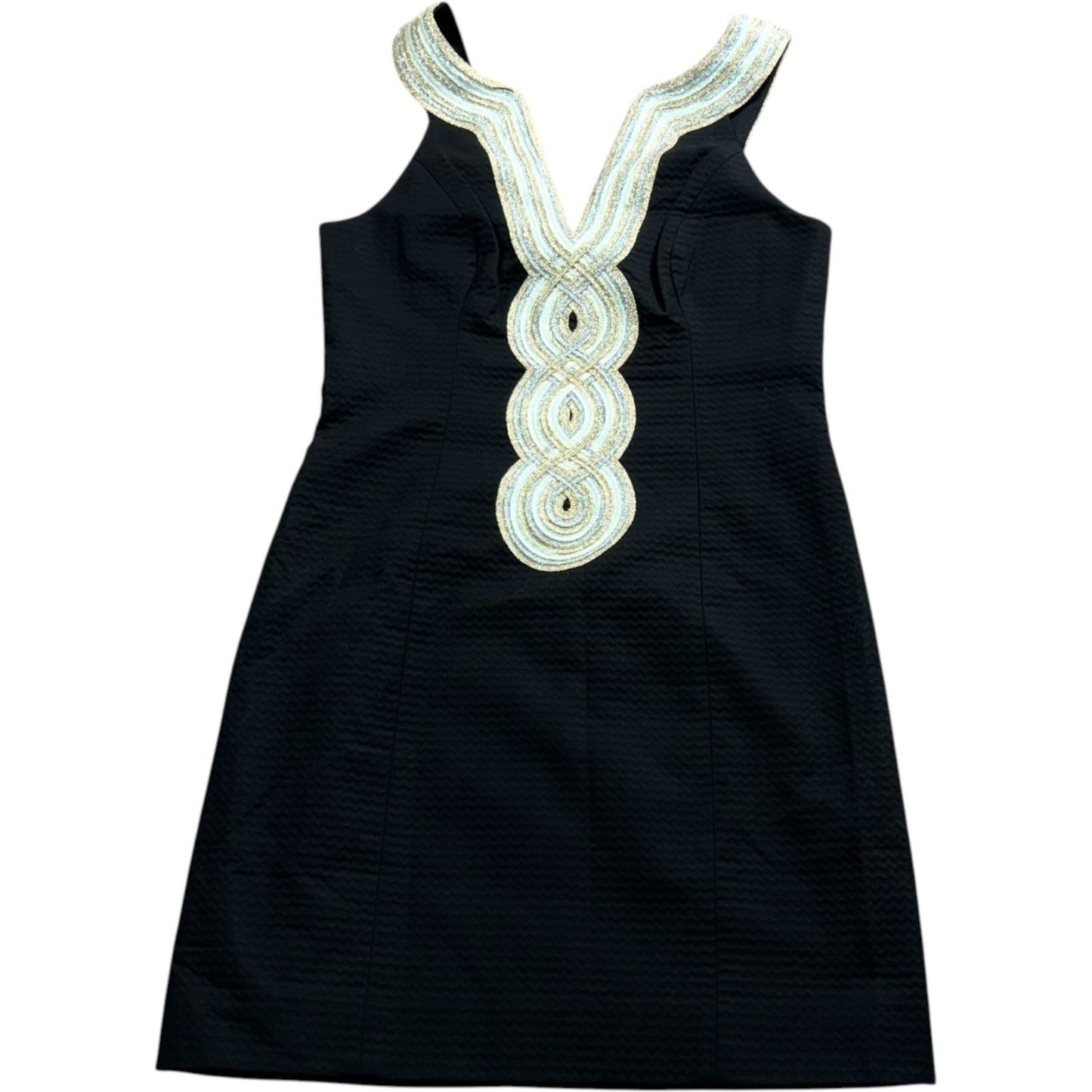 NWT Lilly Pulitzer Valli Shift Dress Black Size 0 Cotton MSRP $198 Women's