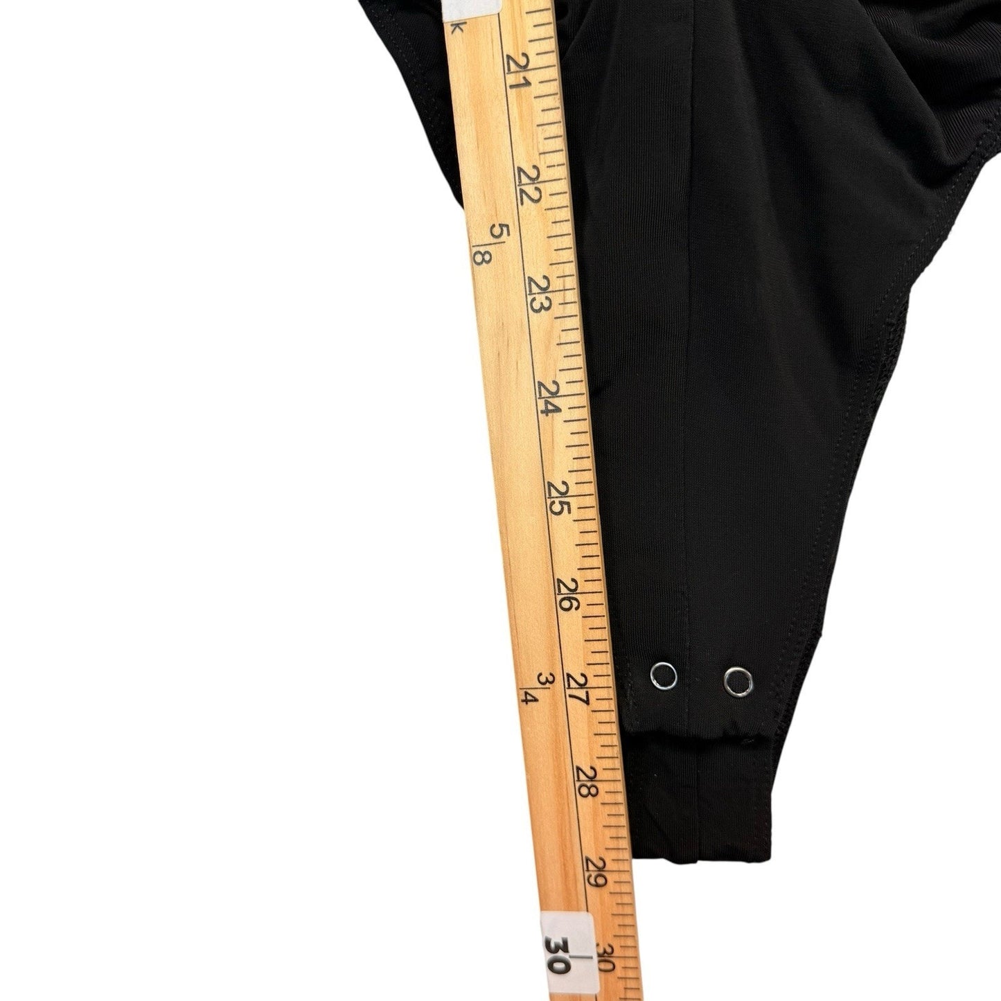 Citizens of Humanity Black Ruched Bodysuit Long Sleeve S Women's Blouse