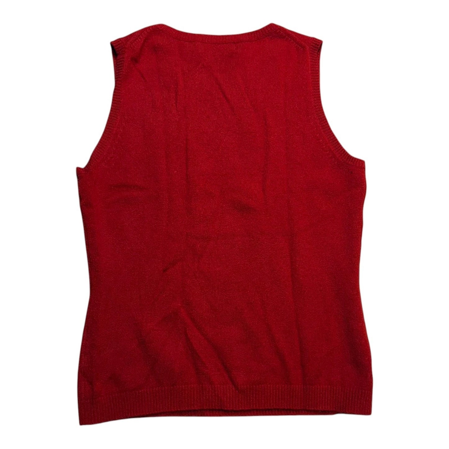 Vintage Banana Republic Italian Cashmere Sweater Vest Red Women’s Small
