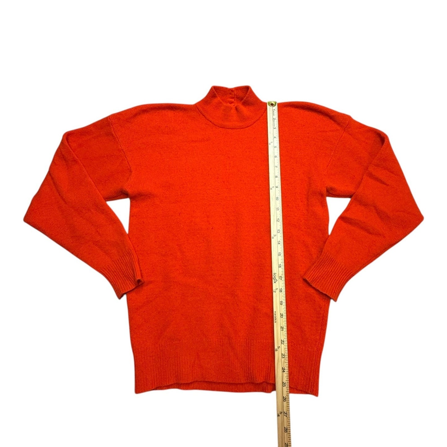 Vintage Neiman Marcus 100% Cashmere Red Mock Neck Sweater Women’s M
