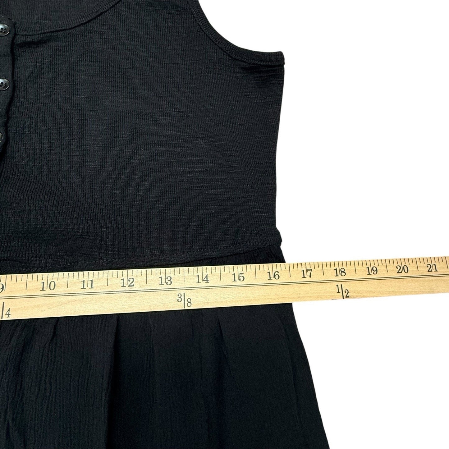 Frye Women’s Medium Black Sleeveless Button Front Midi Dress