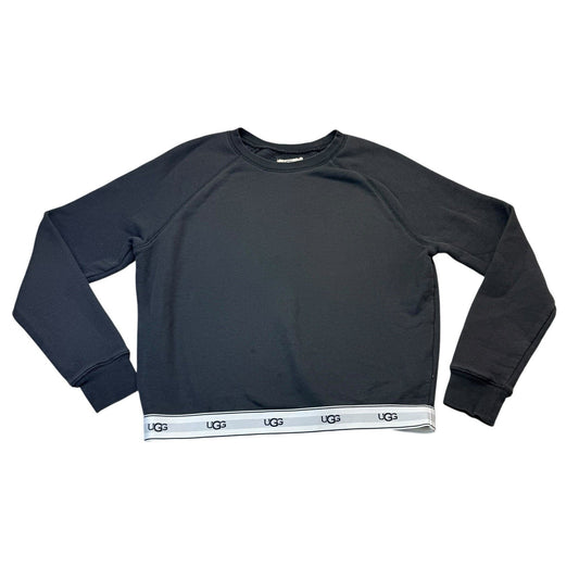 UGG Crewneck Sweatshirt Women's Medium Gray Lounge Logo Hem