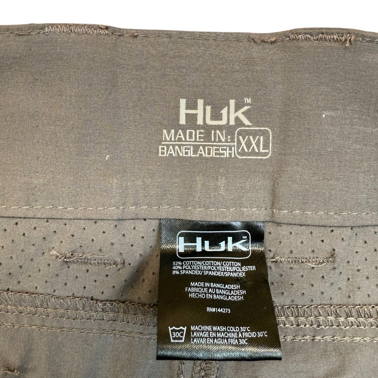 Huk Men's Performance Pants Gray Size XXL Fishing Outdoor Quick Dry Stretch NWT