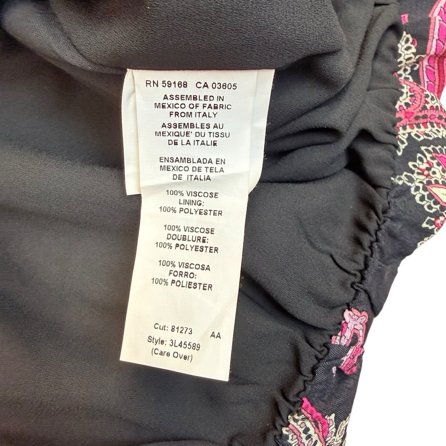 Karen Kane Paisley Cropped Jacket Top L NWT $148 Pink Blue Women's