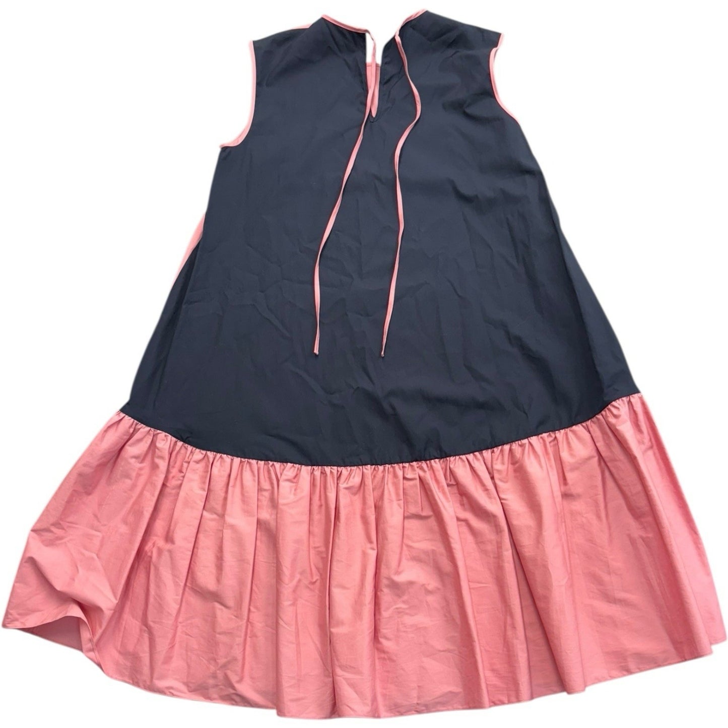Roksandra Fuji Cotton-poplin Mini Shift Dress In Flamingo Midnight $620 Size 6 Women's