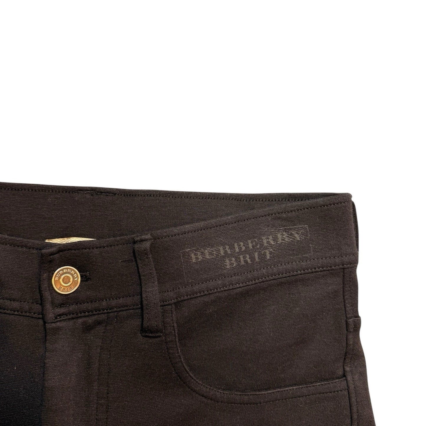 Burberry Brit Bayswater Ankle Zip Skinny Knit Pants Black Women’s Size XS