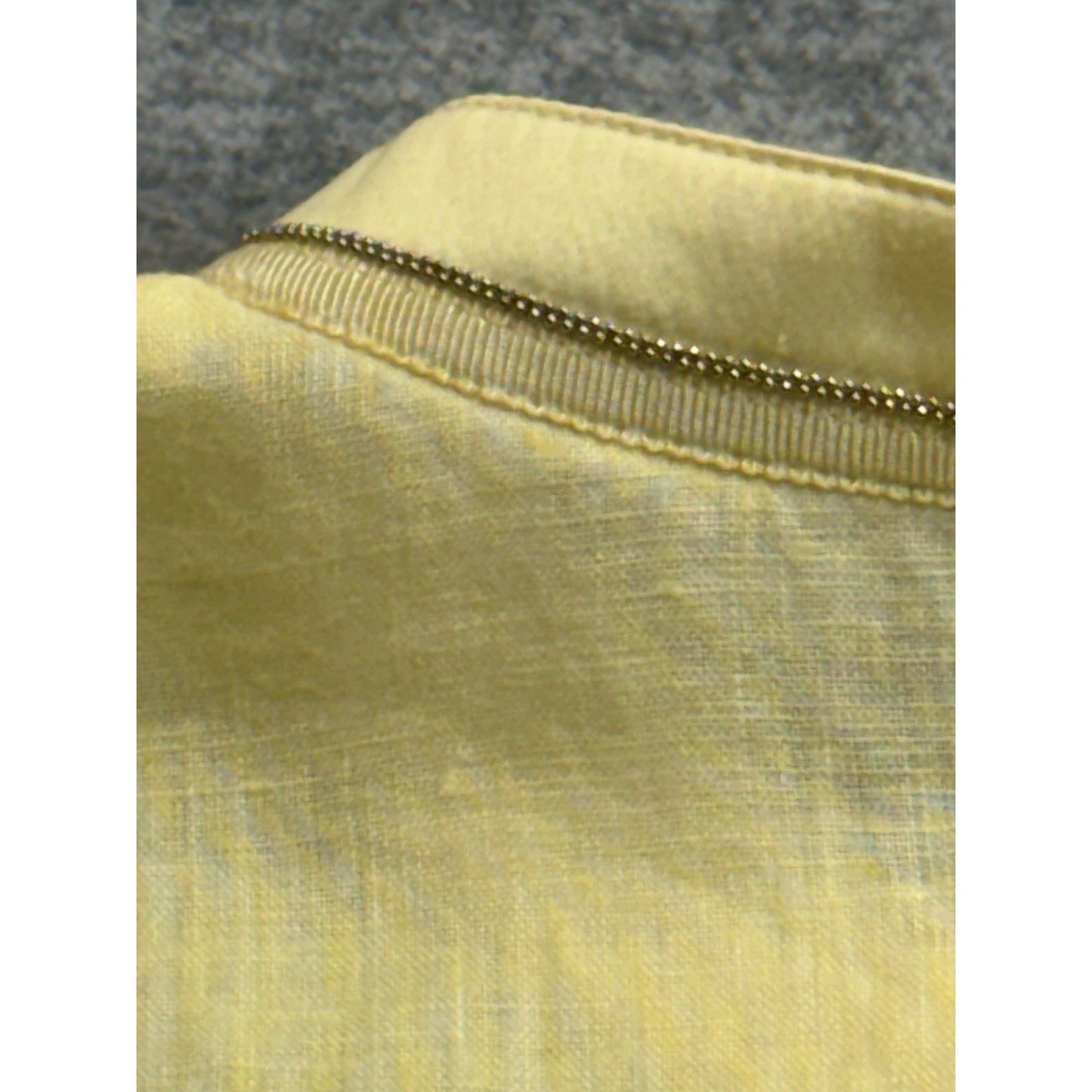 Lafayette 148 Women's Small Blouse Yellow New York Linen