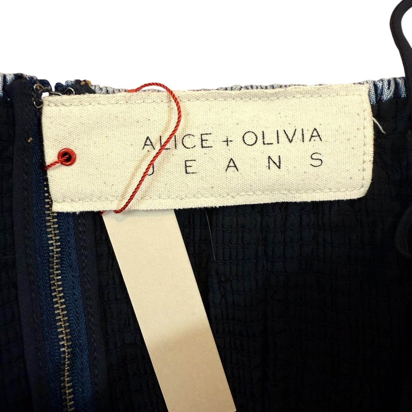 Alice + Olivia Women's Size 10 Denim Sleeveless Halter- NEW MSRP $250 Blouse