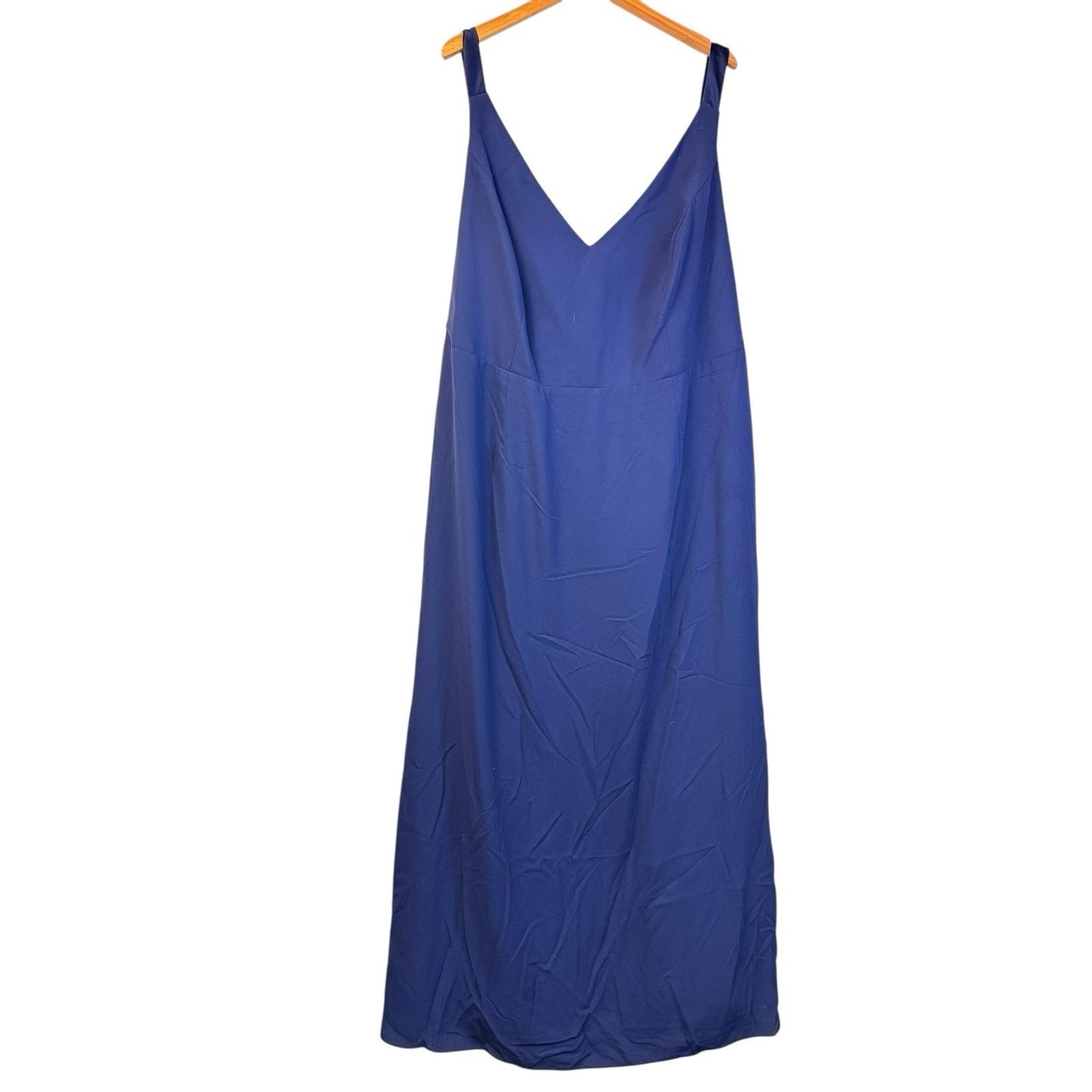 WHITE by Vera Wang Blue Maxi Dress Size 26 NWT David’s Bridal Chiffon Bridesmaid Women's