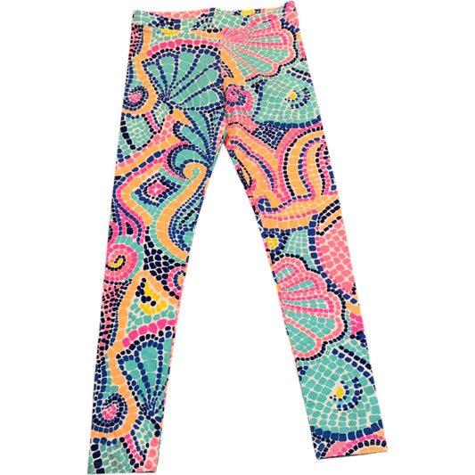 Lilly Pulitzer Girl's Size XL Vibrant Mosaic Pattern Printed Leggings Activewear