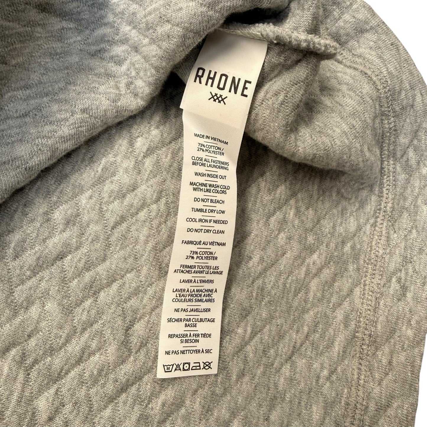 Rhone Weekender Pullover Men’s NWT Heather Gray 2XL $138