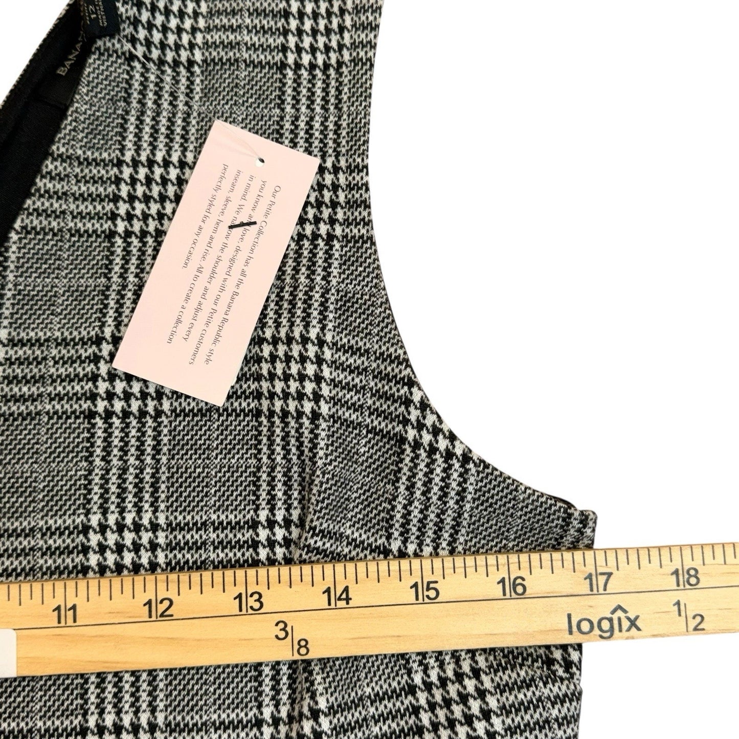 Banana Republic Plaid Fit Flare Dress Size 12 NWT Women's
