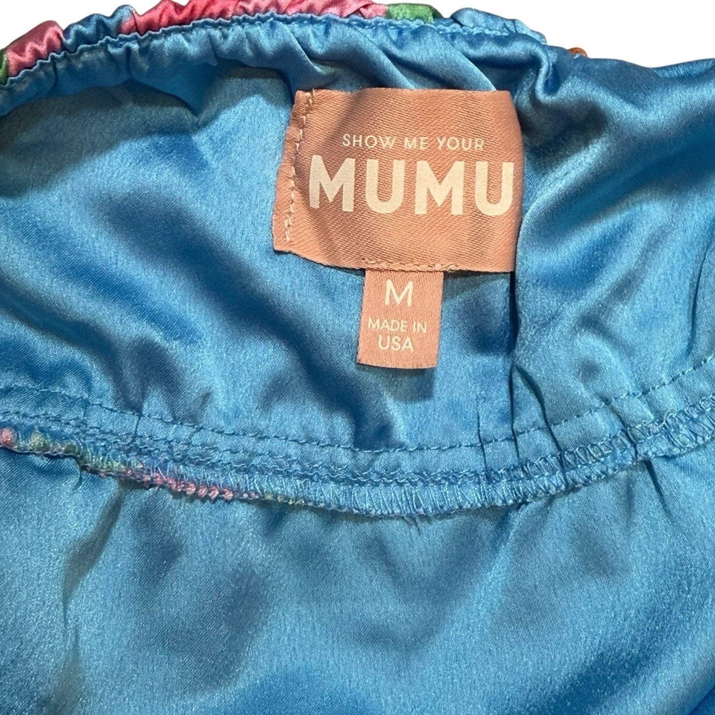 Show Me Your Mumu Maxi Dress Size M Multicolor Halter Top Flowy Boho Vacation Women's