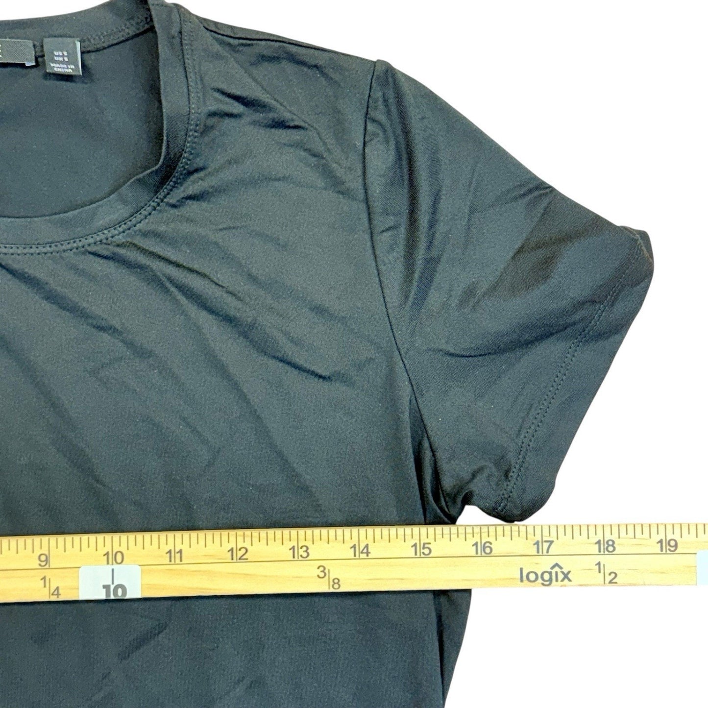 Carlisle Black Short Sleeve Knit T-Shirt Women's Small
