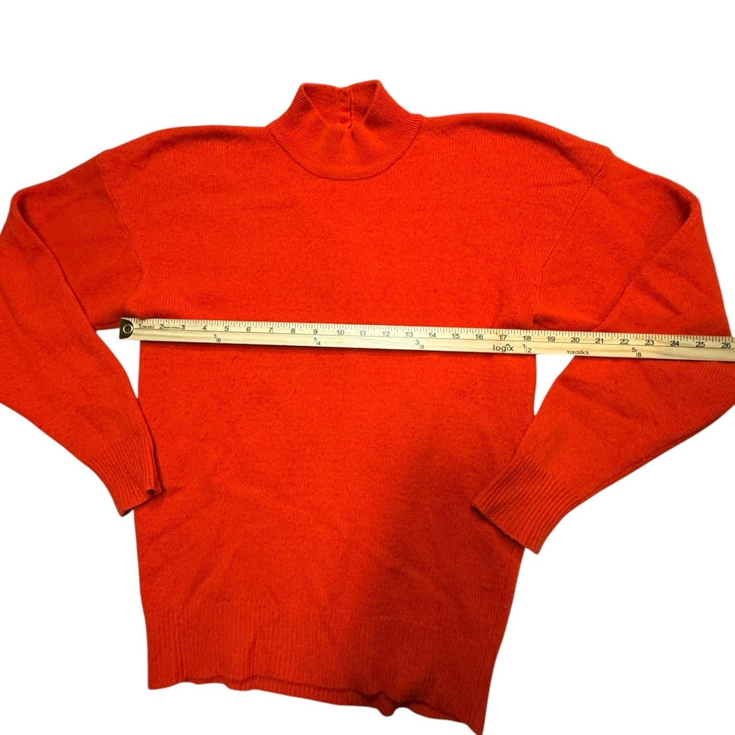 Vintage Neiman Marcus 100% Cashmere Red Mock Neck Sweater Women’s M