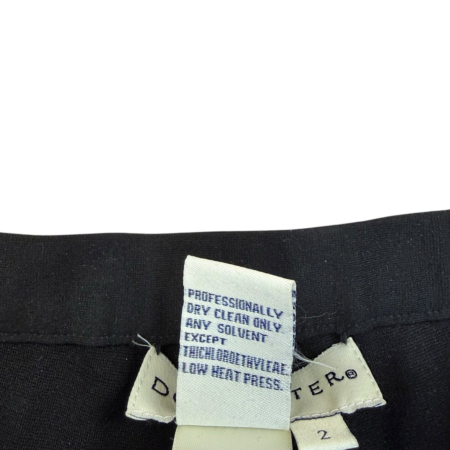 Doncaster Black Slim Leg Stretch Pants Women's Size 2 Tailored Trousers