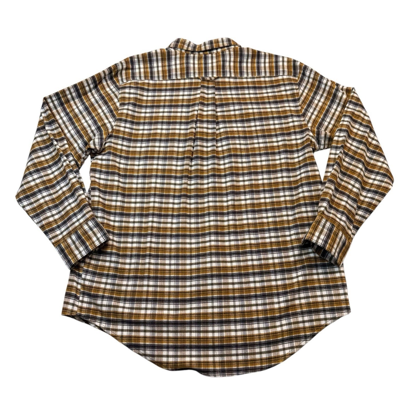 Drake Waterfowl Men’s Flannel Shirt Medium NWT Plaid Long Sleeve YLW/GRN/GRAY Button Down
