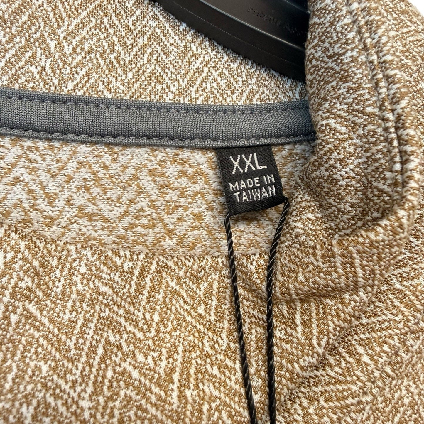 Quieti Men’s Textured Pullover NWT Otter (Tan) Stretch 1/4 Snap $125 Small 2XL