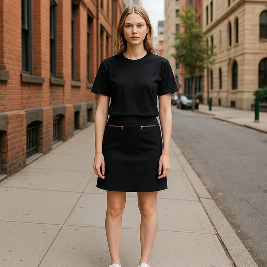 NEW Calvin Klein Women's Size 18 Black Sleek Business Formal Plain Pencil Skirt
