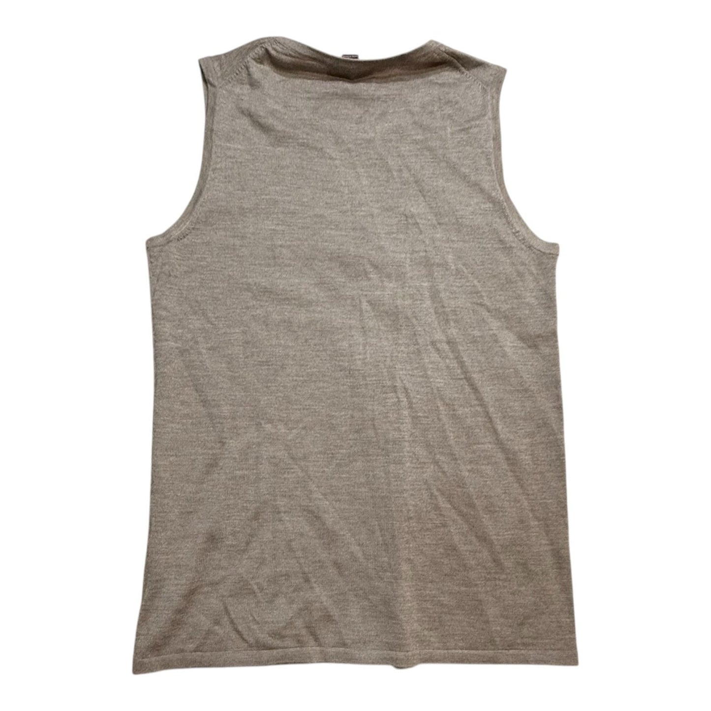 Y2K Carlisle Collection 100% Cashmere Twin Set Cardigan Sleeveless Shell Gray S Women's