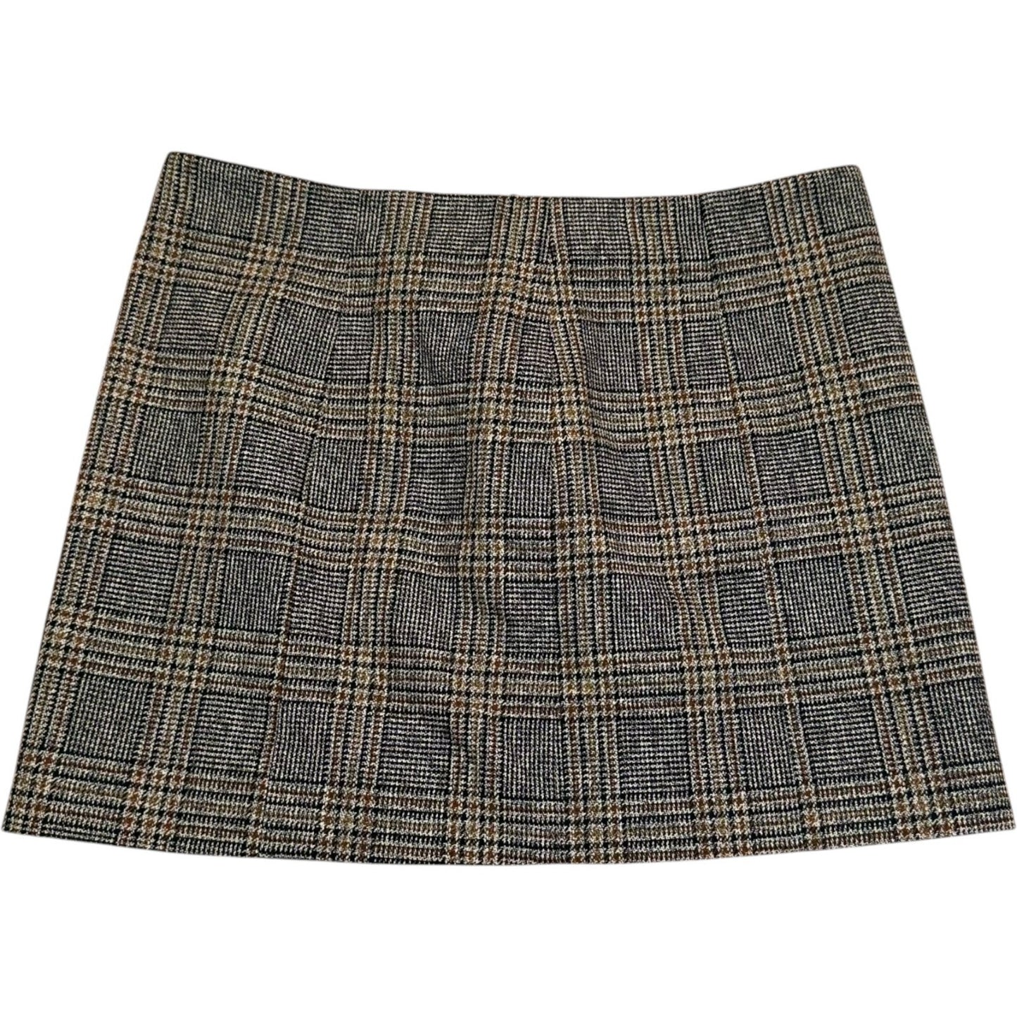 NWT Rag & Bone Black Plaid Japanese Cotton Mini Skirt Size 8 Coral Accent $350 Women's