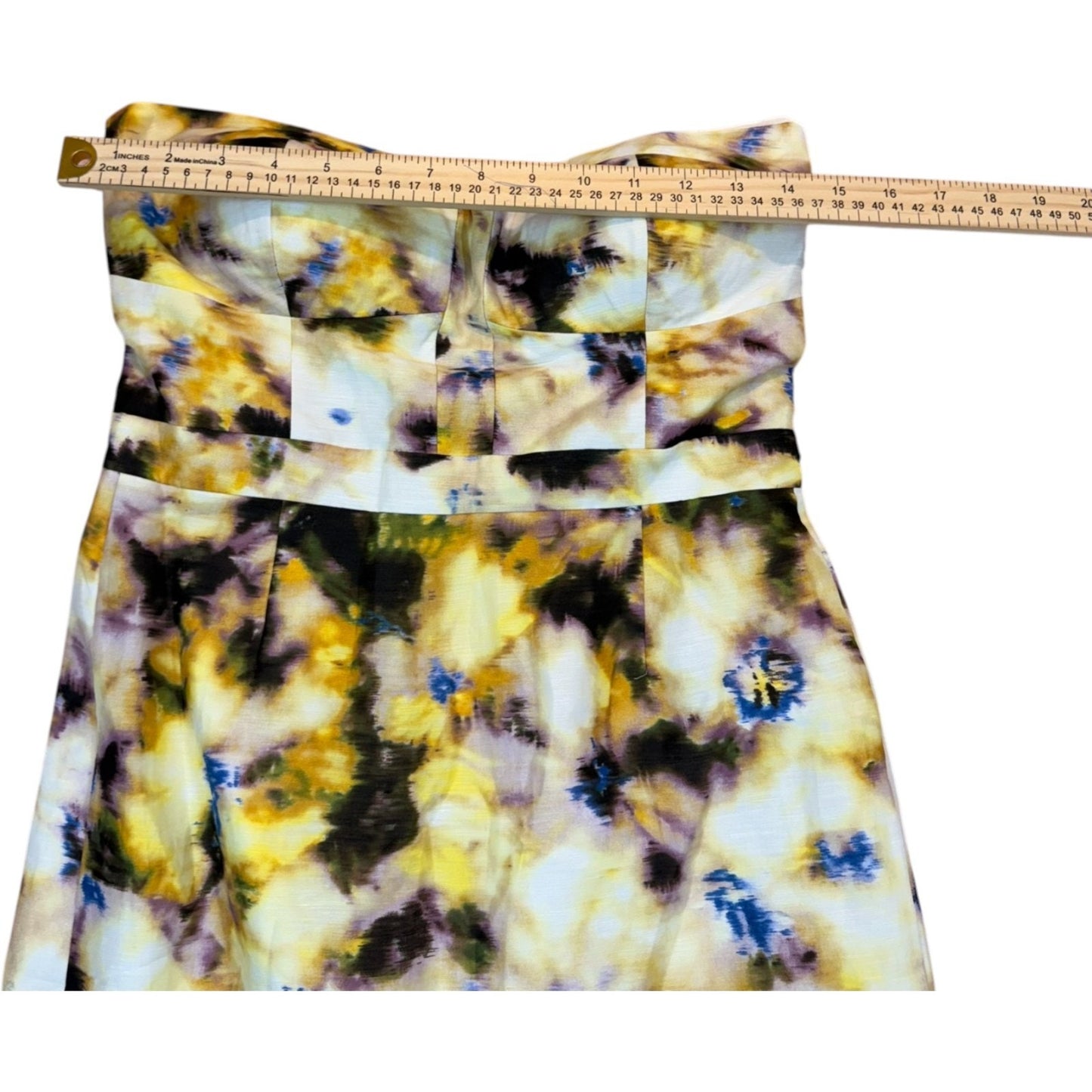 NEW J. Crew Women's Size 6 Abstract Tie-Dye Strapless Sweetheart Fit& Flare Dress