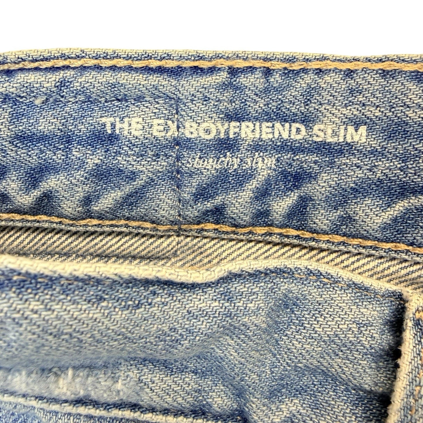 AG Ex Boyfriend Slim Jeans 24R Distressed South Gate Made in USA Women's