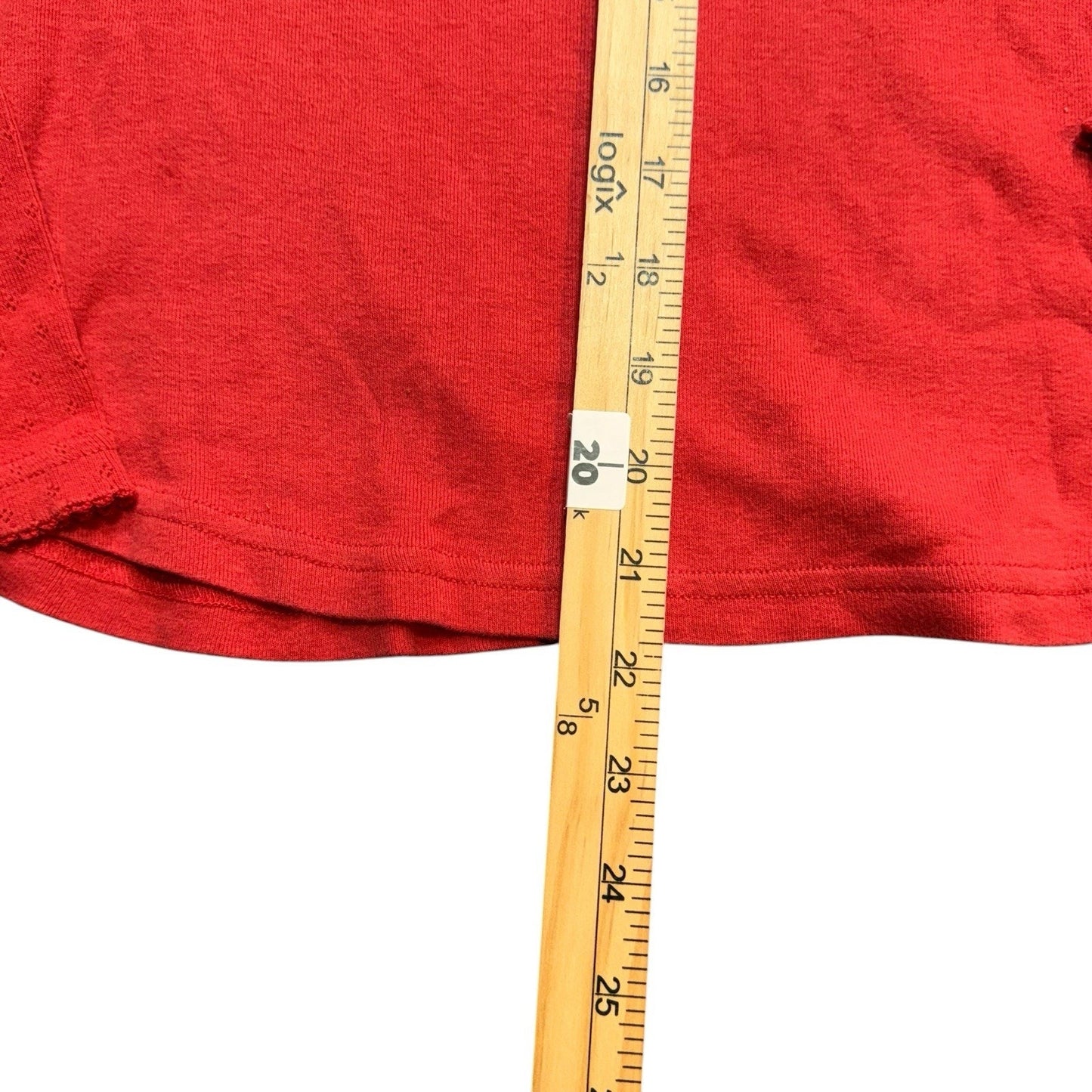 Vintage Y2K Ralph Lauren Black Label Red Cotton Long Sleeve Shirt Size M Women's Blouse