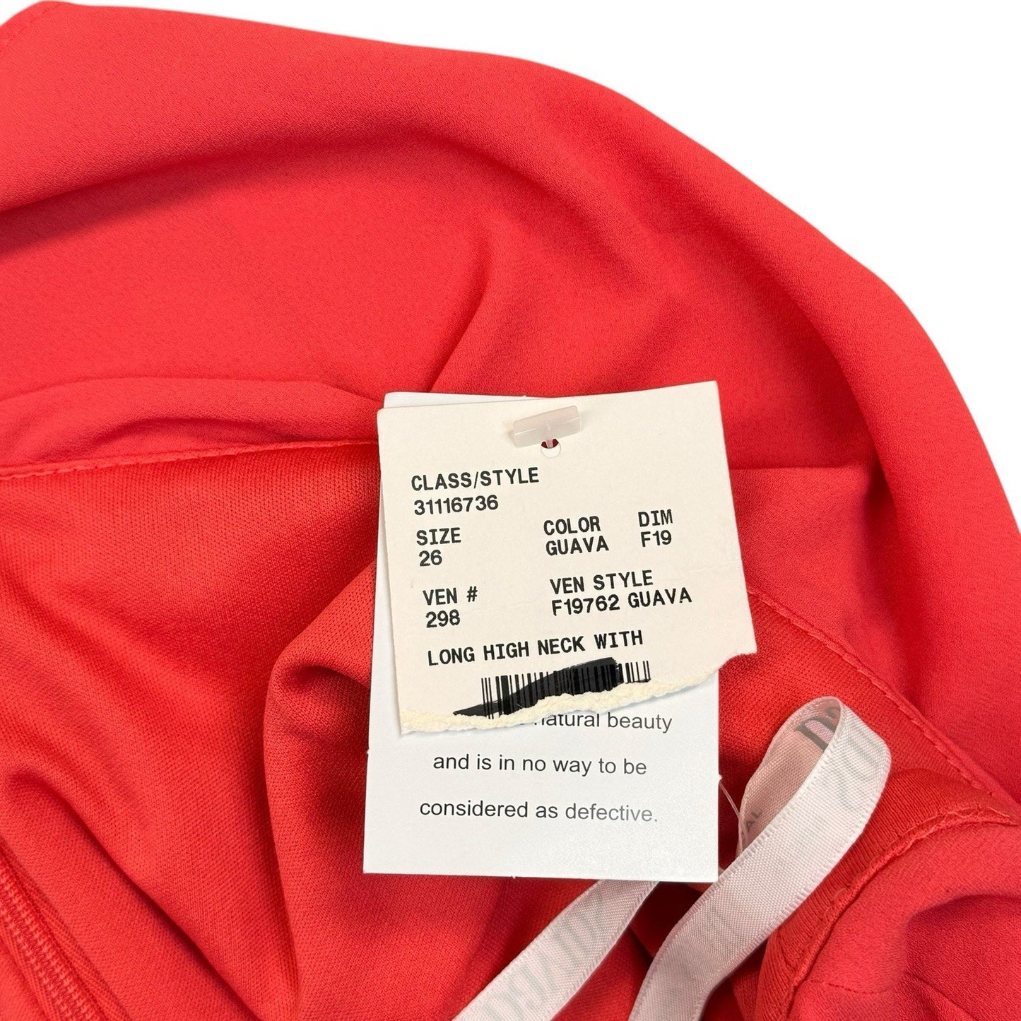 Women's David’s Bridal Coral Chiffon Maxi Dress Size 26 NWT Bridesmaid Spring
