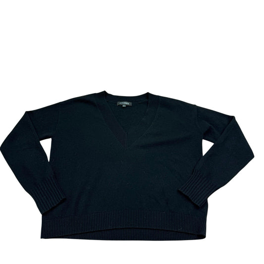 INTERMIX 100% Cashmere V Neck Sweater Black Size S Women's