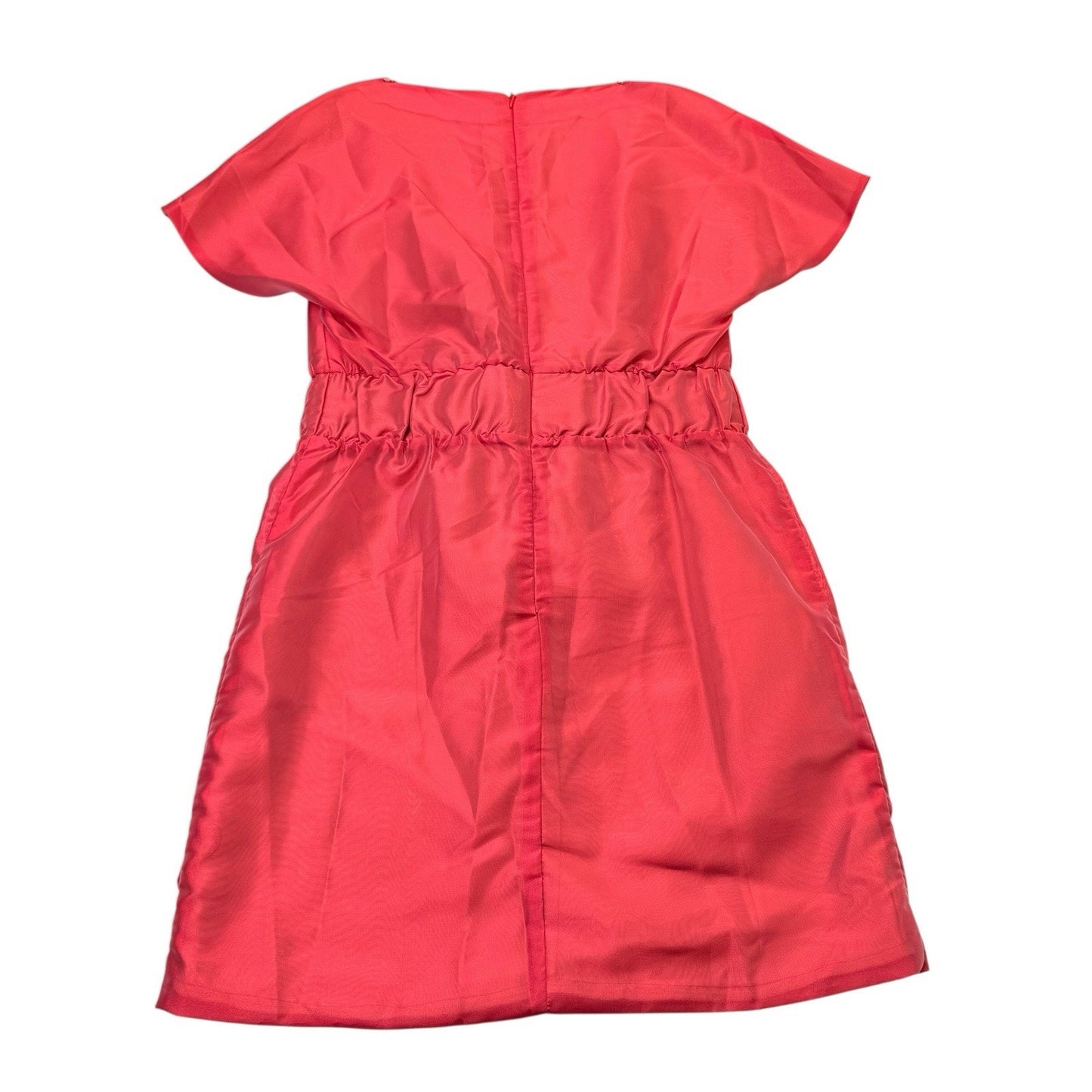 Women's Au Jour Le Jour Coral Bow Front Dress IT Coral Bow Front Dress IT 42 Made Italy