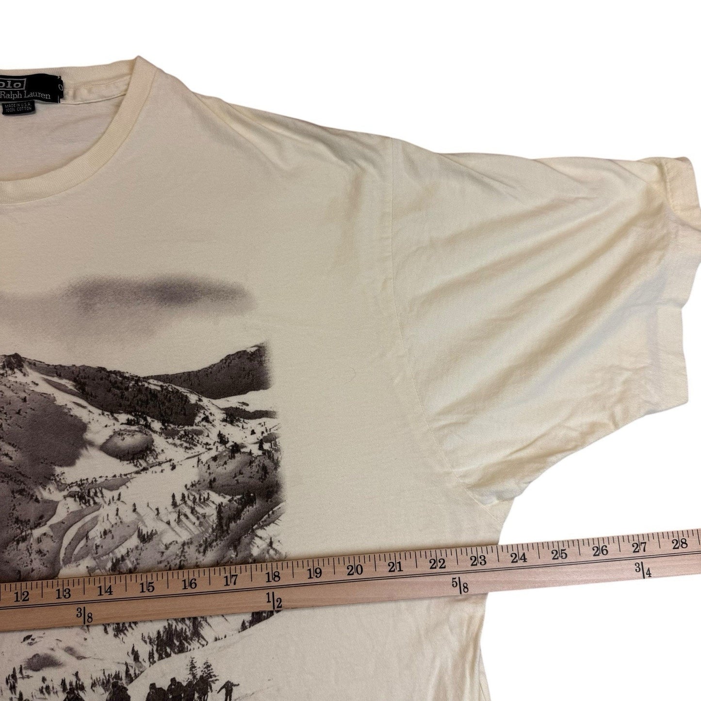 Polo Sport Ralph Lauren Y2K Graphic T-Shirt Men's L Made USA Mountain Tee