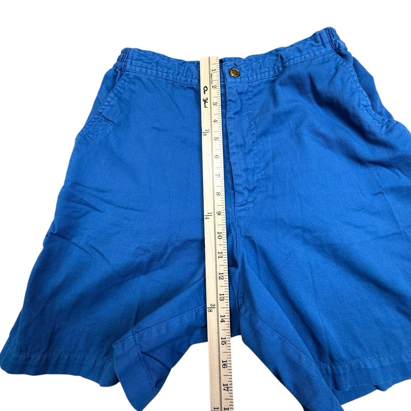 Vintage Y2K Ralph Lauren USA Shorts Women’s 6 Blue High Rise Cotton
