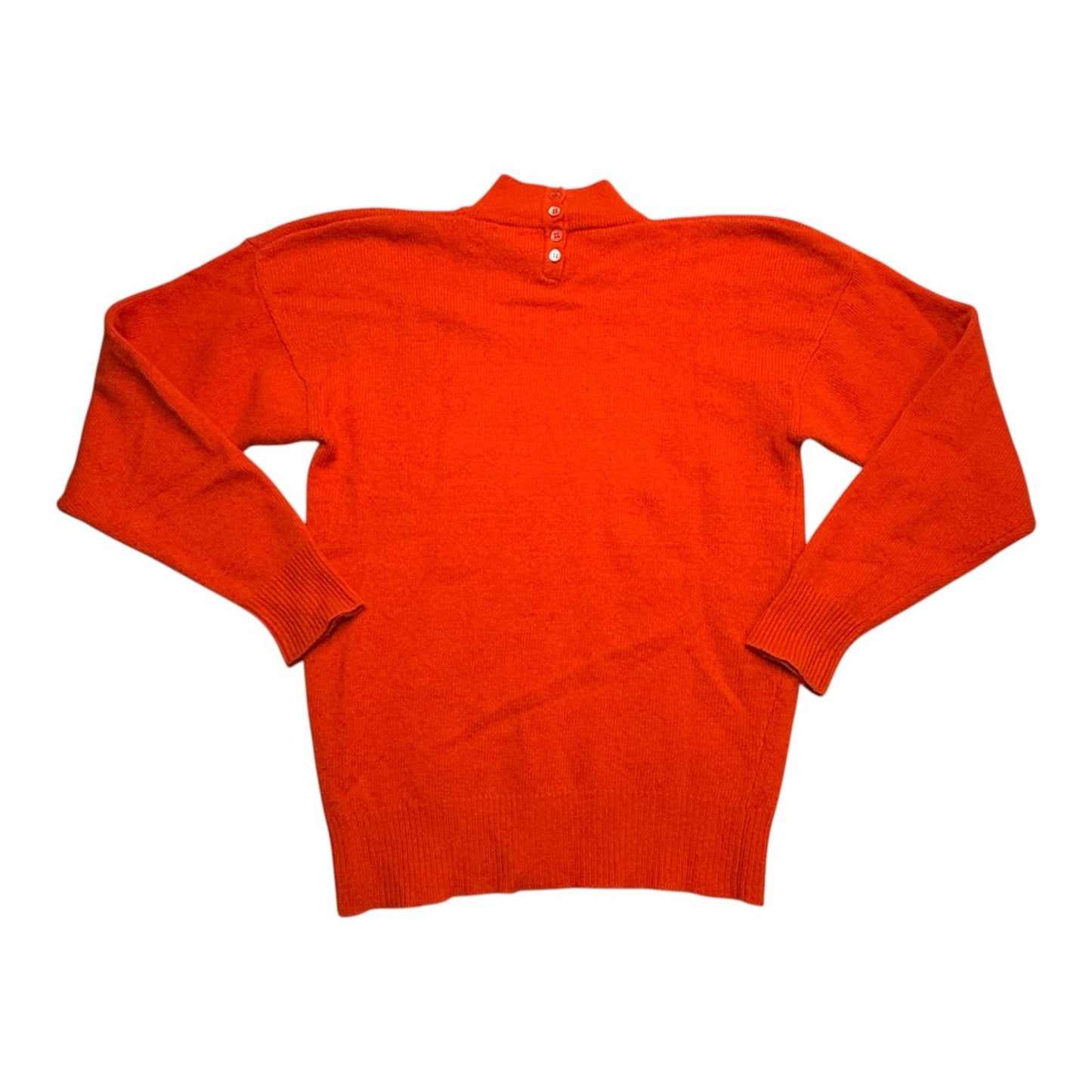 Vintage Neiman Marcus 100% Cashmere Red Mock Neck Sweater Women’s M