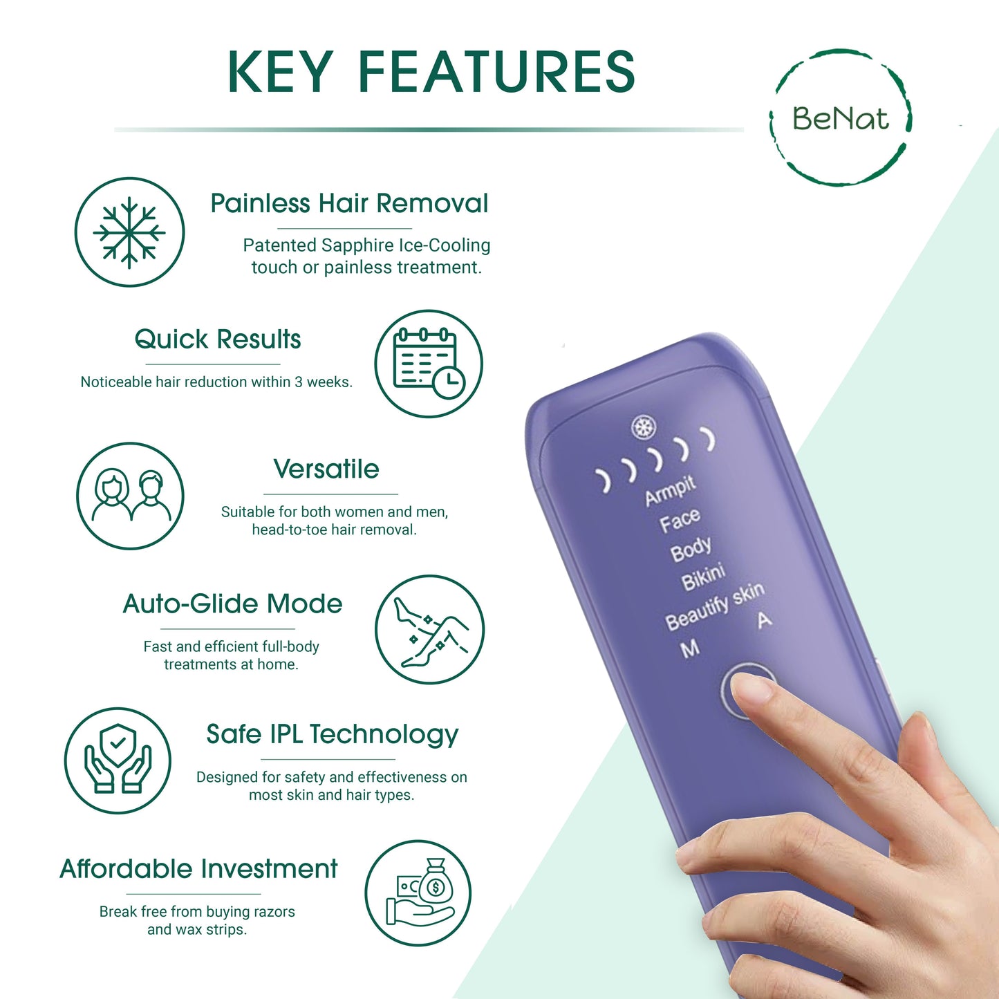 Women's Laser IPL Hair Removal