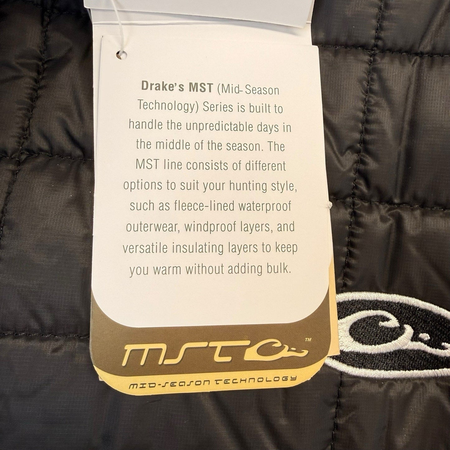 Drake Quilted Insulated Vests Men’s NWT Black Outdoor Hunting XL 2XL