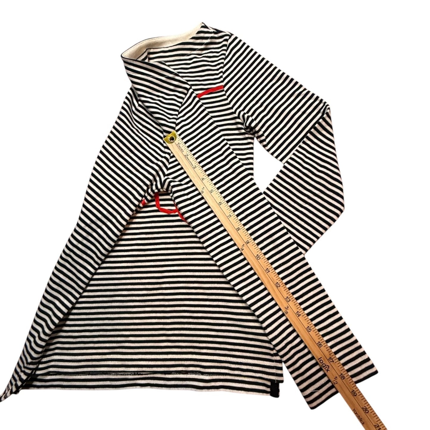 Y2K Kate Spade New York Striped Long Sleeve Graphic Top XS Let’s Fly Away Women's Blouse