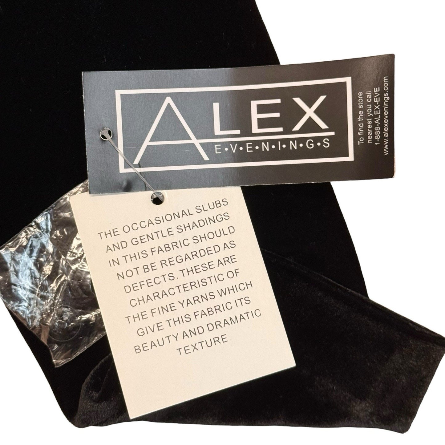 Alex Evenings Black Velvet Off Shoulder Top Women's M Long Sleeve Formal Blouse