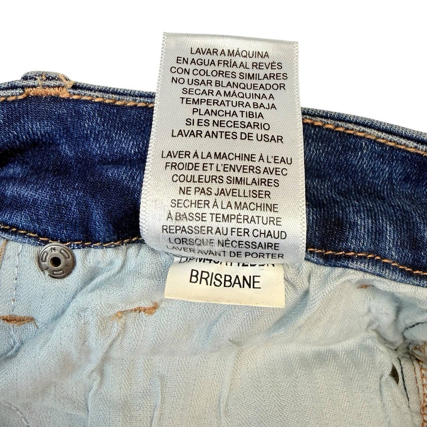 Dear John Brisbane Flare Jeans Size 28 Distressed Raw Hem NWT